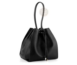 Vogue Crafts and Designs Pvt. Ltd. manufactures Famous Black Drawstring Bag at wholesale price.